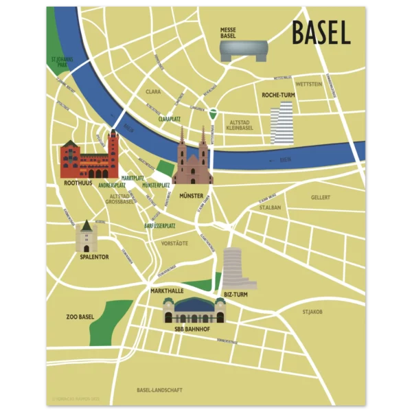 BASEL Classic Semi-Glossy Paper Poster 40x50 cm / 16x20″